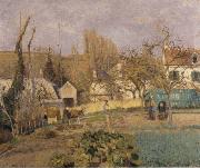 Camille Pissarro Kitchen Garden at L-Hermitage oil painting